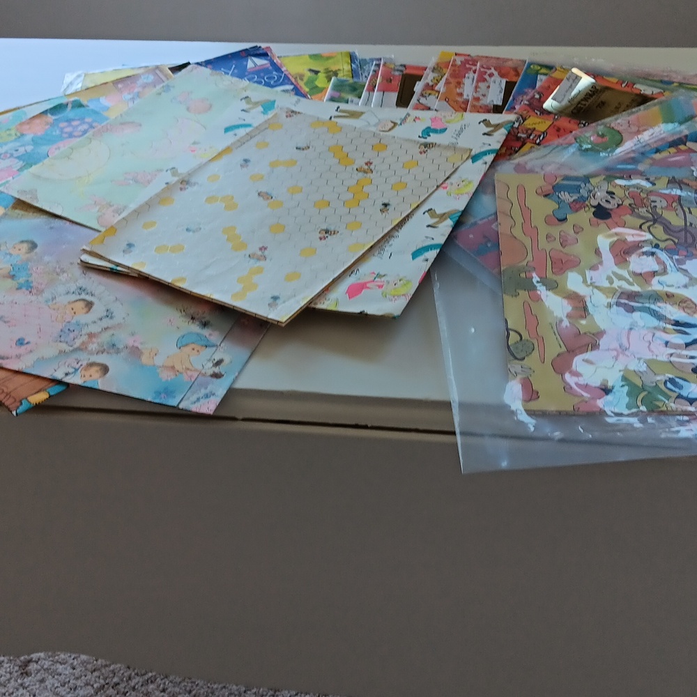 Nineteen seventies wrapping paper.